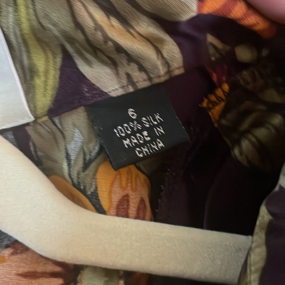 ELLEN Tracy  Vintage THE MOST Gorgeous very long all silk  blouse med LG new - Picture 6 of 9